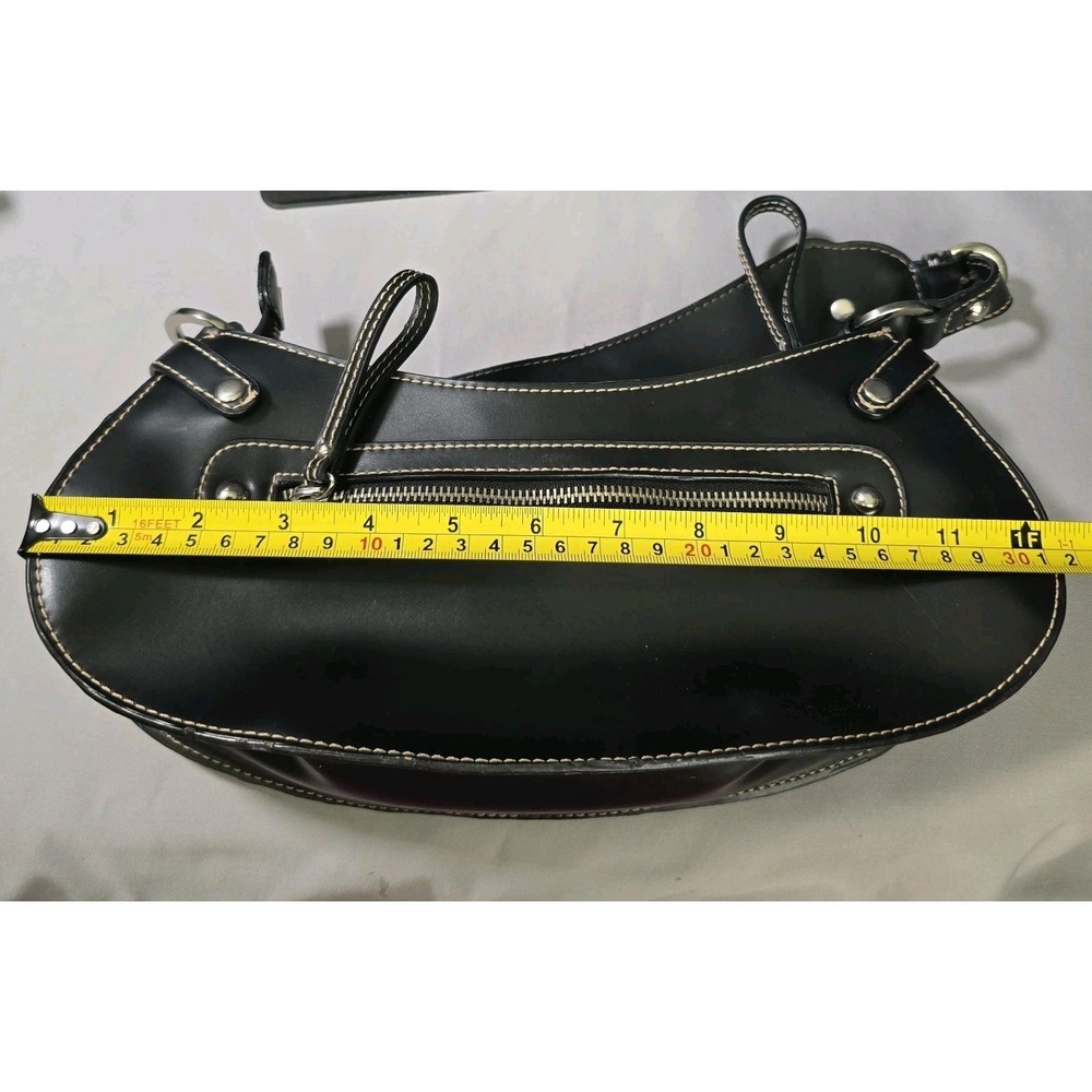Guess Y2K Black Studded Baguette Faux Leather Bling - Picture 9 of 10